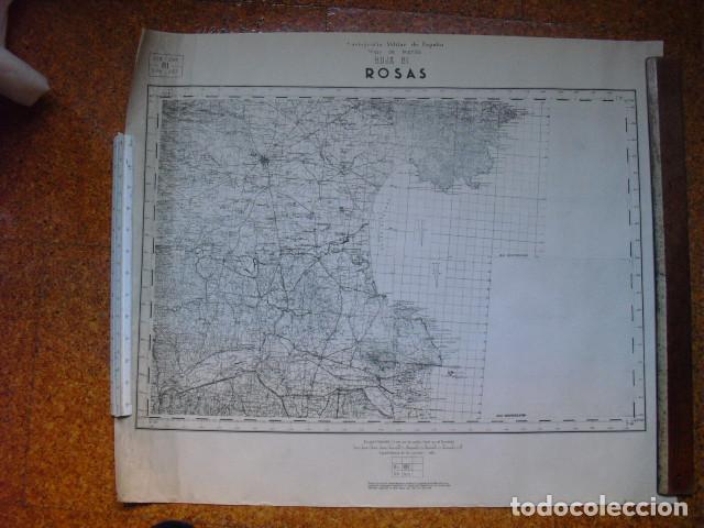 Militaria: MAPA DE MANDO DE ROSAS DEL EJERCITO NACIONAL E  1:100000