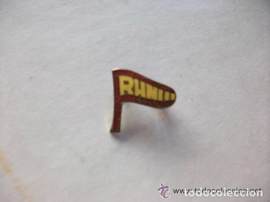 Militaria: GUERRA CIVIL : BROCHE PATRIOTICO CON LA PALABRA &uml; FRANCO &uml; , BANDERA CON COLORES ESMALTADOS