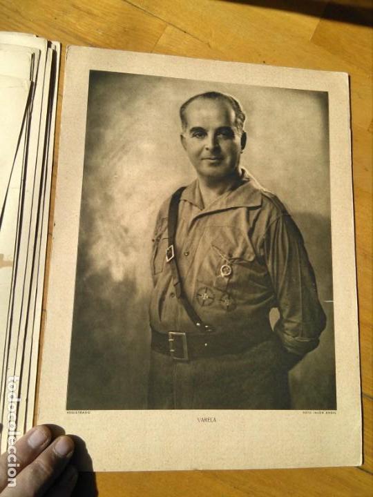 Military Antiques: L&aacute;mina militar los generales de Franco forjadores Imperio VARELA