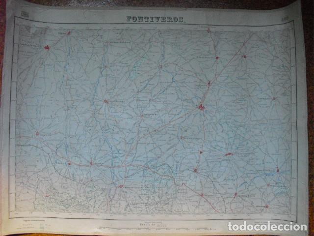 Militaria: 1936 MAPA DE FONTIVEROS EJERCITO REPUBLICANO