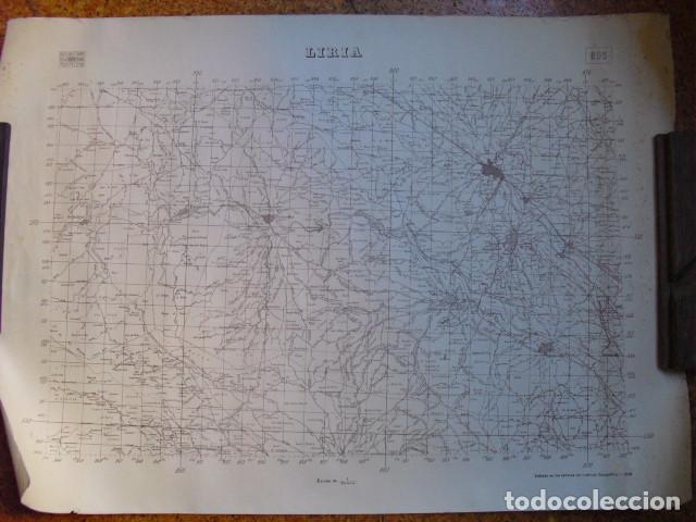 Militaria: 1938 GUERRA CIVIL MAPA DE LIRIA  EJERCITO REPUBLICANO 1: 50000