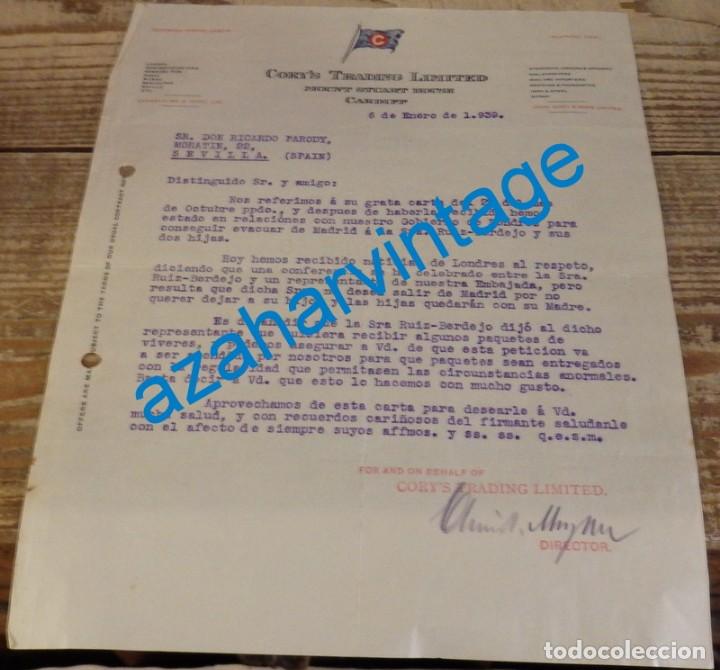 Militaria: MADRID,1939, GUERRA CIVIL, CARTA EXPLICANDO LA NO EVACUACION DE UNAS PERSONAS EN MADRID