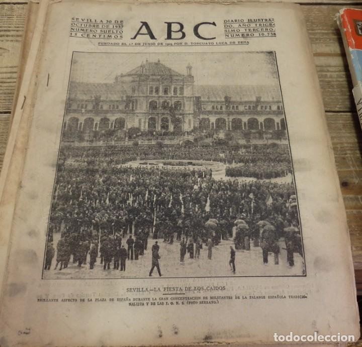 Militaria: ABC 30 DE OCTUBRE DE 1937, ,22 PAGINAS, FRENTES DE ASTURIAS, ARAGON Y MADRID, ETC