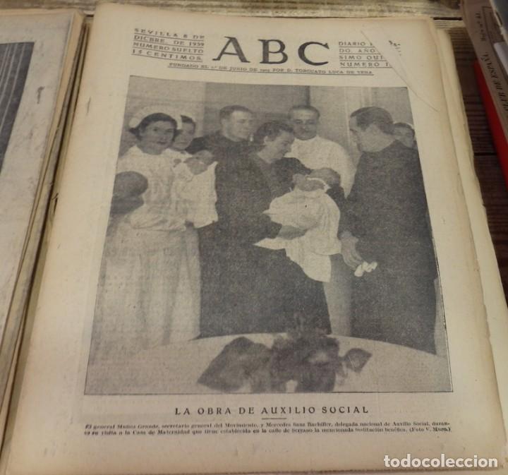 Military Antiques: ABC 8 DE DICIEMBRE DE 1939, 13 PAGINAS, LA OBRA DE AUXILIO SOCIAL, WWII,,ETC