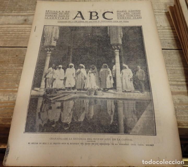Military Antiques: ABC 9 DE SEPTIEMBRE DE 1937, ,22 PAGINAS, ALHAMBRA,FRENTES DE ASTURIAS,LEON,ARAGON,PARTE DE GUERRA,