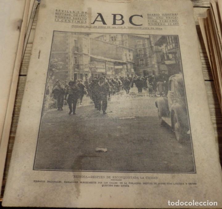 Militaria: ABC 1 DE SEPTIEMBRE DE 1937, ,22 PAGINAS,CONQUISTA REINOSA,FRENTE DE GRANADA,PARTE DE GUERRA, ETC..