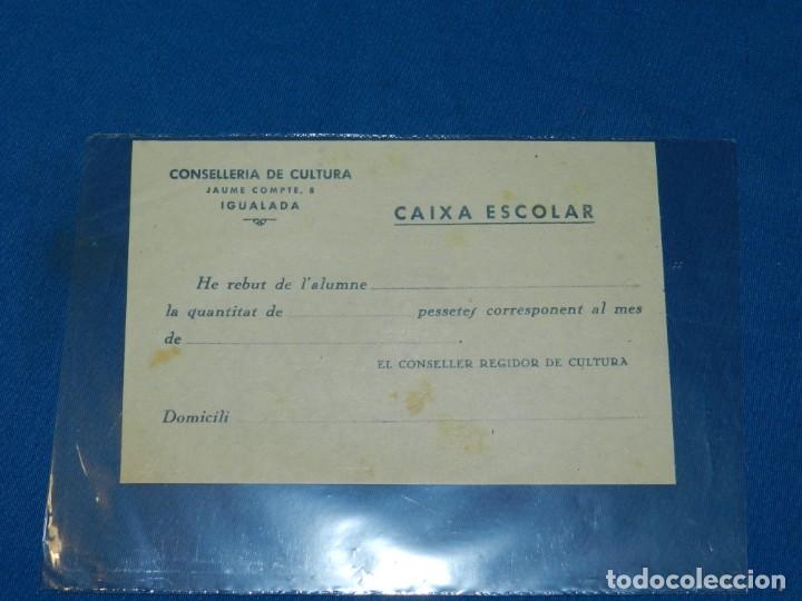 Military Antiques: (M) IGUALADA - CONSELLERIA DE CULTURA , CAIXA ESCOLAR , REBUT