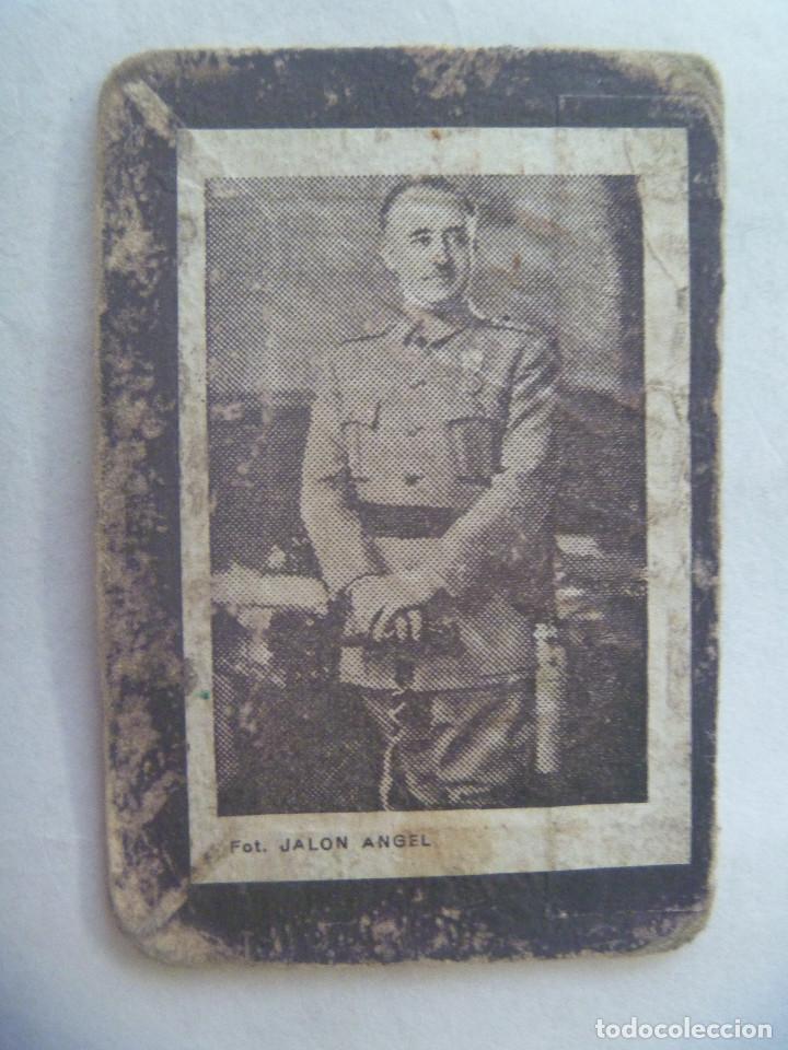 Military Antiques: GUERRA CIVIL : CROMO DE EPOCA DEL CAUDILLO FRANCISCO FRANCO . FOTO DE JALON ANGEL