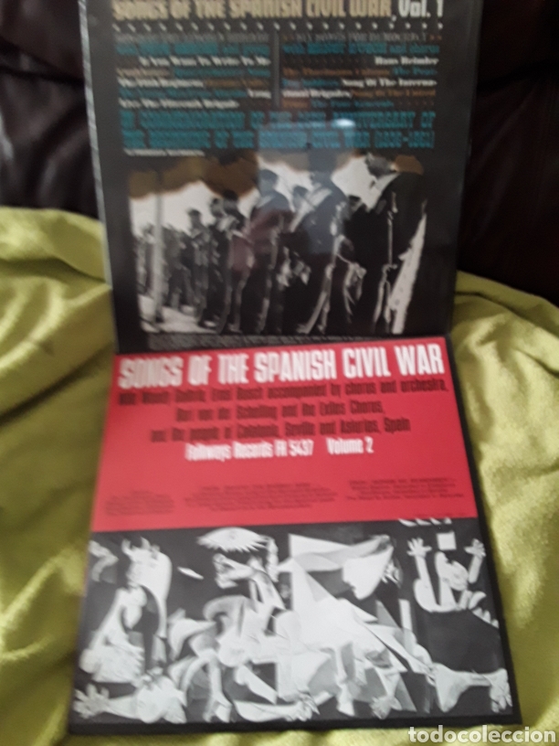 Militaria: 2 vinilos de 1961 y 1966 Song of the Spanish civil war