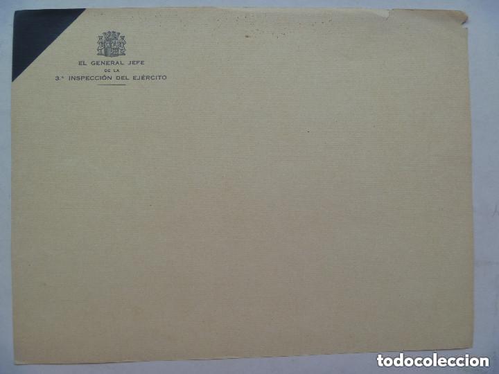 Military Antiques: GUERRA CIVIL - REPUBLICA : CARTA DE LUTO DEL GENERAL JEFE PARA COMUNICAR MUERTE DE SOLDADO.