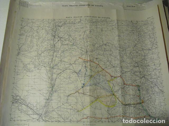 Militaria: HOJA 27 DEL MAPA ITINERARIO MILITAR  EJERCITO NACIONAL VI CUERPO DE EJERCITO