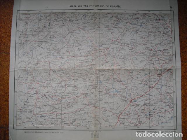 Military Antiques: 1939 MAPA ITINERARIO MILITAR   HOJA 76 HUESCAR LORCA TOTANA ALHAMA EJERCITO NACIONAL