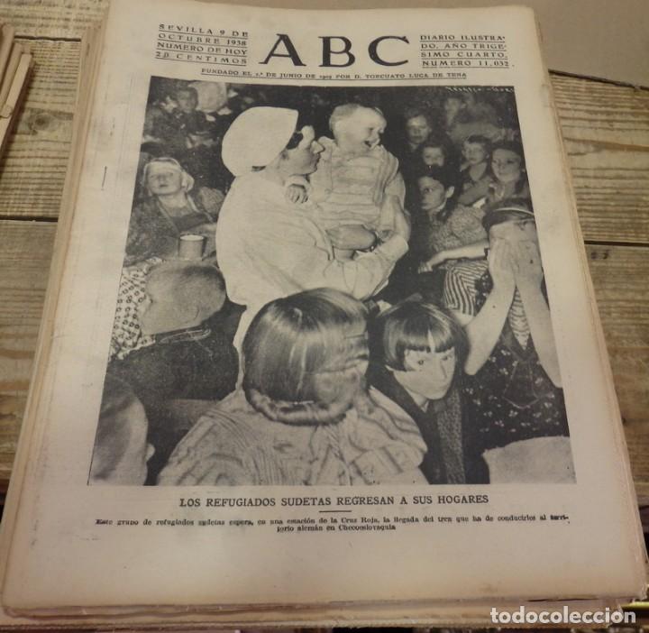 Militaria: ABC 9 DE OCTUBRE DE 1938, 18 PAGINAS, FRENTE DEL EBRO,PARTE DE GUERRA,ETC.