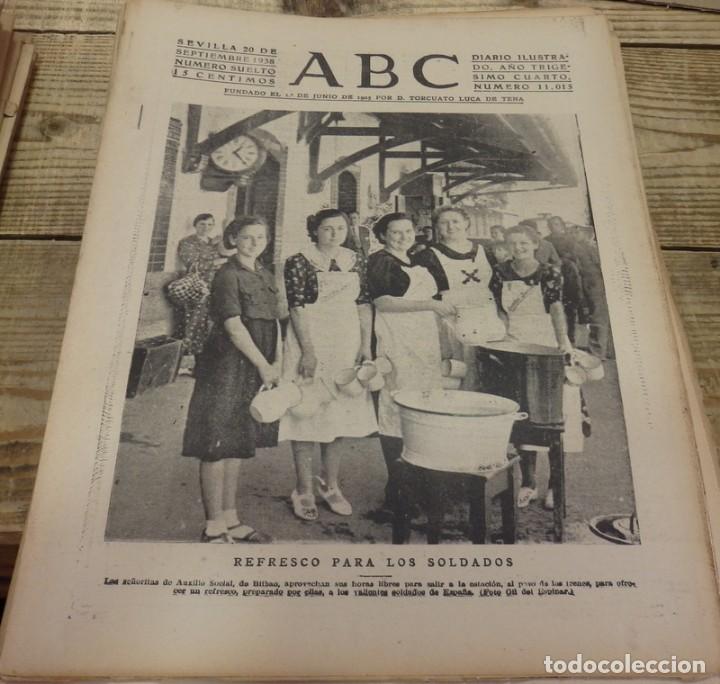 Militaria: ABC 20 de SEPTIEMBRE de 1938, SEVILLA,22 PAGINAS,BILBAO,VILLAFRANCA DE CORDOBA,PARTE DE GUERRA,ETC