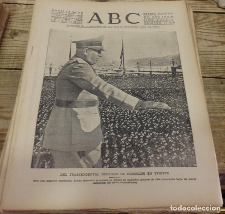 Militaria: ABC 24 de SEPTIEMBRE de 1938, SEVILLA,18 PAGINAS,MANZANERA,TERUEL,PARTE DE GUERRA,ETC