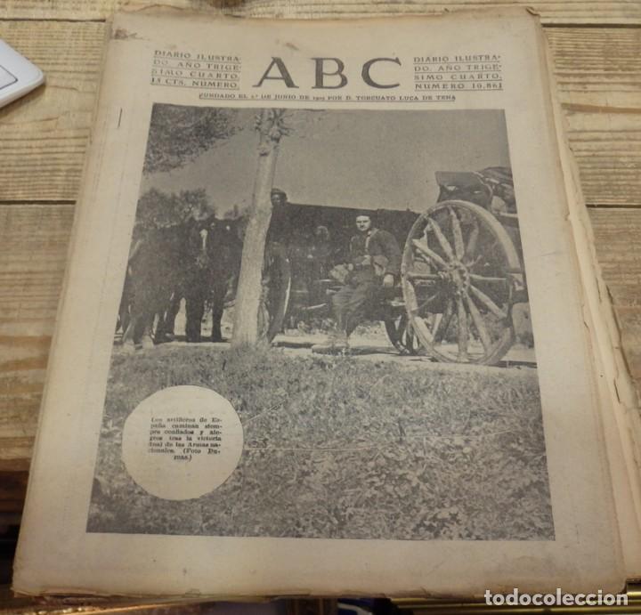 Militaria: ABC 23 DE MARZO DE 1938, SEVILLA,18 PAGINAS,FRENTE DE ARAGON, HUESCA,PARTE DE GUERRA, ETC.