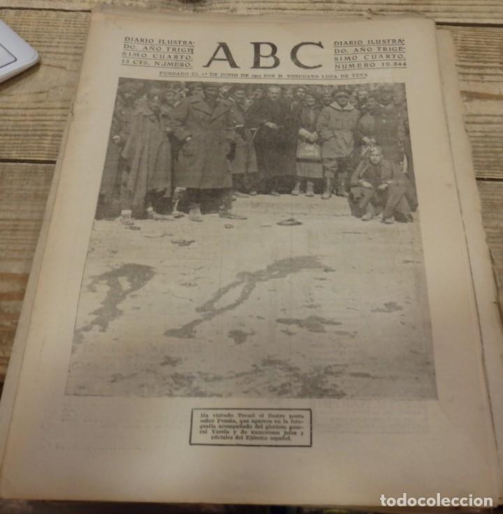 Militaria: ABC 3 DE MARZO DE 1938, ,18 PAGINAS,TERUEL,PE&Ntilde;ARROYA,PARTE DE GUERRA, ETC.