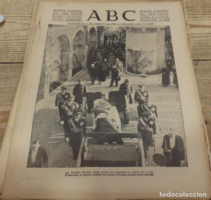 Militaria: ABC 8 DE MARZO DE 1938,PARTE DE GUERRA, CORDOBA, MUSSOLINI ,22 PAGINAS, , ETC