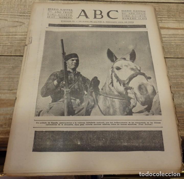 Militaria: ABC 17 DE FEBRERO DE 1938, 24 PAGINAS, SECTOR DE LA SERENA,VIVEL DEL RIO,,PARTE DE GUERRA,ETC.