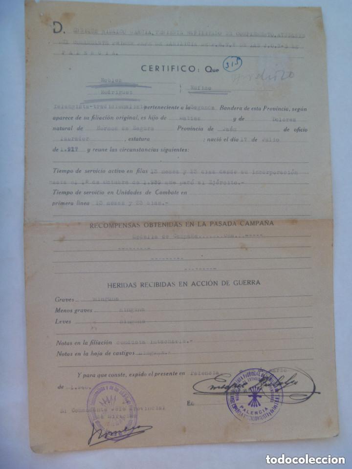 Military Antiques: GUERRA CIVIL - MILICIAS FALANGE PALENCIA: SERVICIO COMBATIENTE DE HORNOS DE SEGURA ( JAEN ). 1940.
