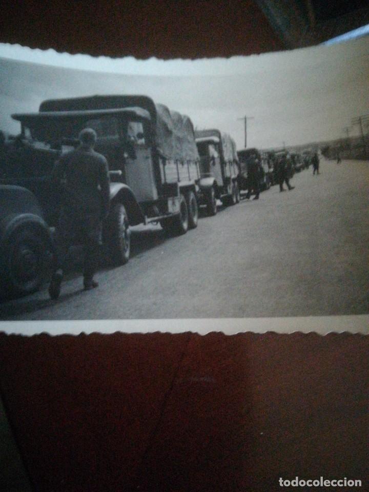 Militaria: Foto columna Legi&oacute;n C&oacute;ndor original guerra civil espa&ntilde;ola