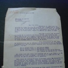 Militaria: 1938 DOCUMENTO TRASLADO PRESOS PLAZA DE TOROS CORUÑA E INVENTARIO PARA ENTREGA DEL LOCAL. Lote 160243814