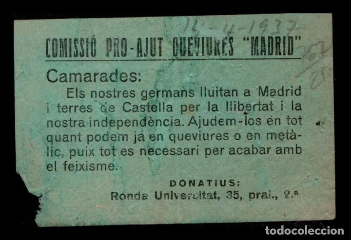 Military Antiques: L35-41 Guerra Civil Octavilla de la Comissio PRO - AJUT QUEVIURES MADRID esparcidas el 14-4-1937