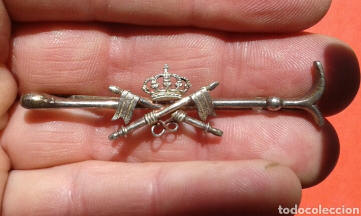 Military Antiques: BROCHE MILITAR ANTIGUO PLATA