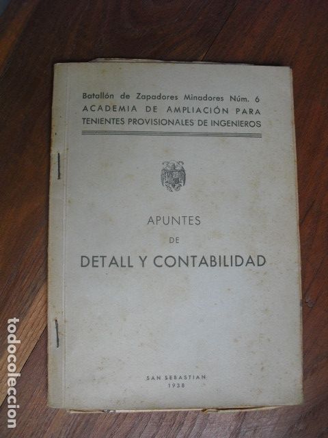 Militaria: 1938 APUNTES DE DETALL Y CONTABILIDAD  CON NUEVE FORMULARIOS DESPLEGABLES