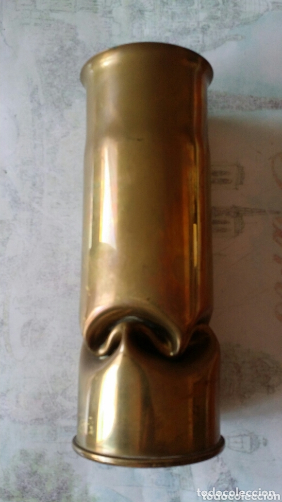 Military Antiques: Vaina obus Arte de Trinchera de la Guerra Civil Fabrica de armas Trubia 1937.