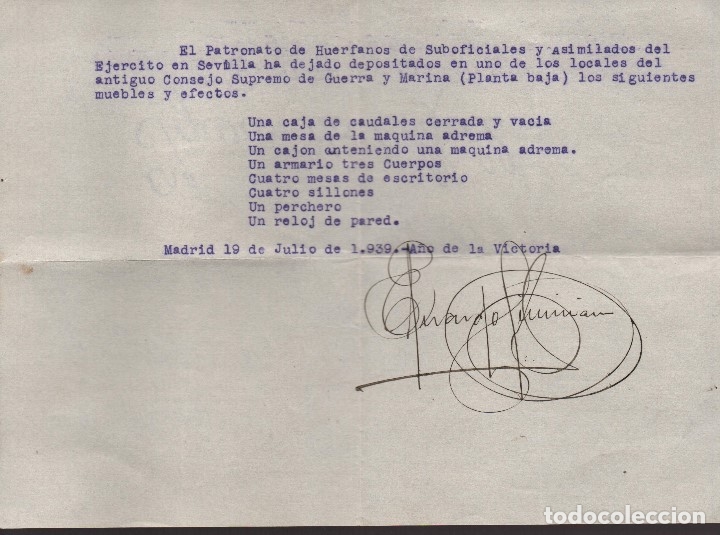 Military Antiques: MADRID,-PATRONATO HUERFANOS DE SUBOFICIALES Y ASIMILADOS DEL EJERCITO, VER FOTOS