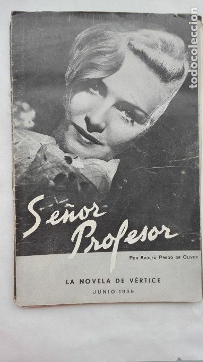 Military Antiques: GUERRA , FALANGE : SE&Ntilde;OR PROFESOR, ADOLFO PREGO OLIVER. VERTICE, 1939