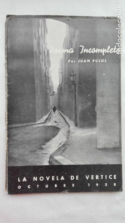 Military Antiques: GUERRA - FALANGE : POEMA INCOMPLETO, JUAN PUJOL. VERTICE, 1938