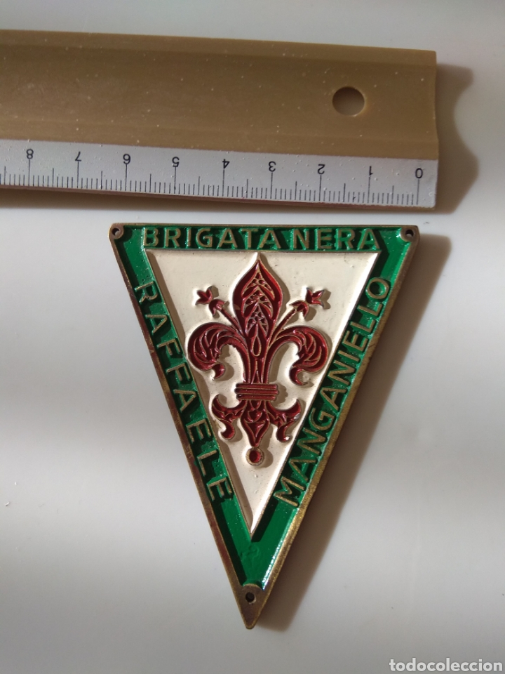 Militaria: PLACA DE BRAZO, BRIGADA NERA, ORIGINAL - Foto 2
