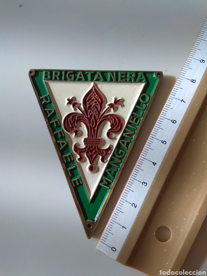 Military Antiques: PLACA DE BRAZO, BRIGADA NERA, ORIGINAL