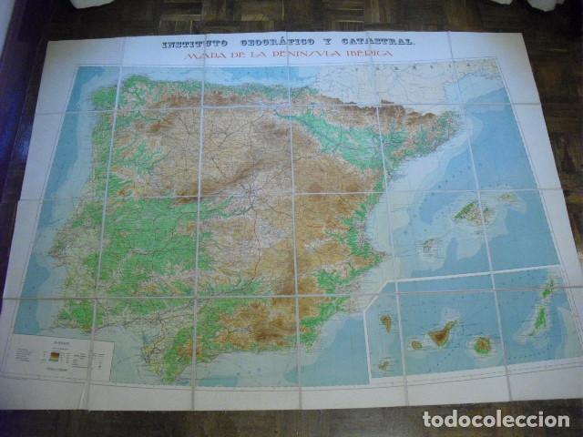Militaria: MAPA DE ESPA&Ntilde;A DEL EJERCITO REPUBLICANO ENTELADO E 1: 1.000.000