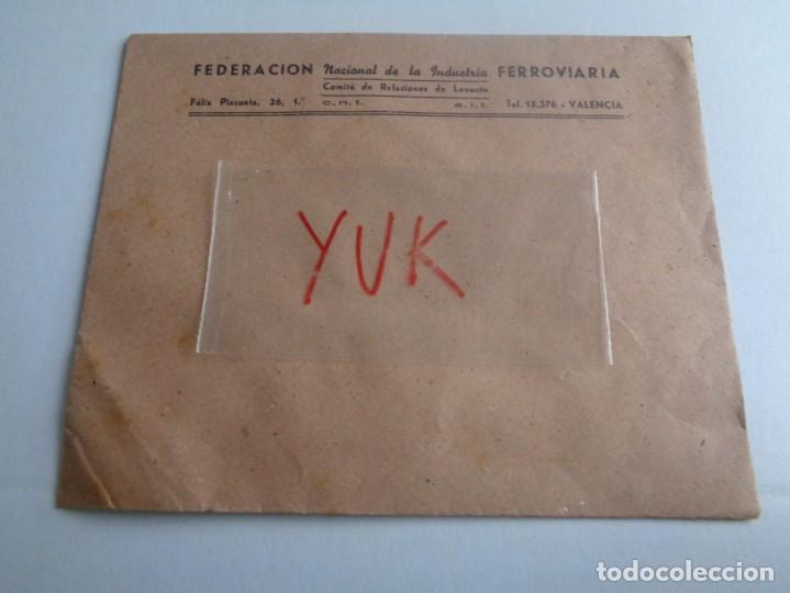 Militaria: SOBRE PEQUE&Ntilde;O DE LA FEDERACION NACIONAL DE LA INDUSTRIA FERROVIARIA - CNT - AIT - GUERRA CIVIL