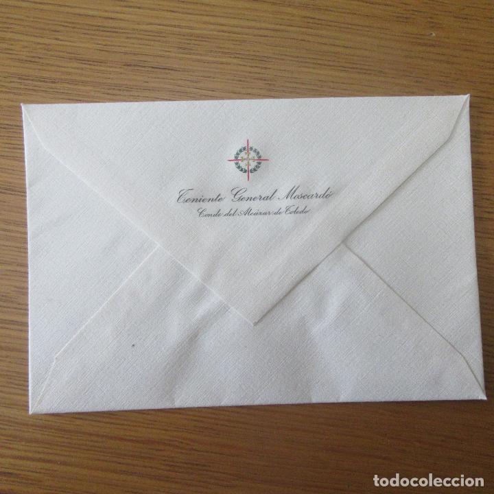 Militaria: Sobre original general moscardo guerra civil toledo