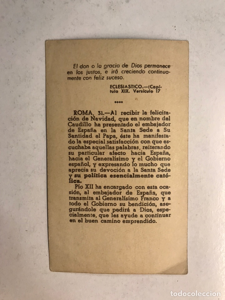 Military Antiques: GUERRA CIVIL, Bendicion de P&iacute;o XII, al Generalisimo y al Gobierno de Espa&ntilde;a (h.1940?)