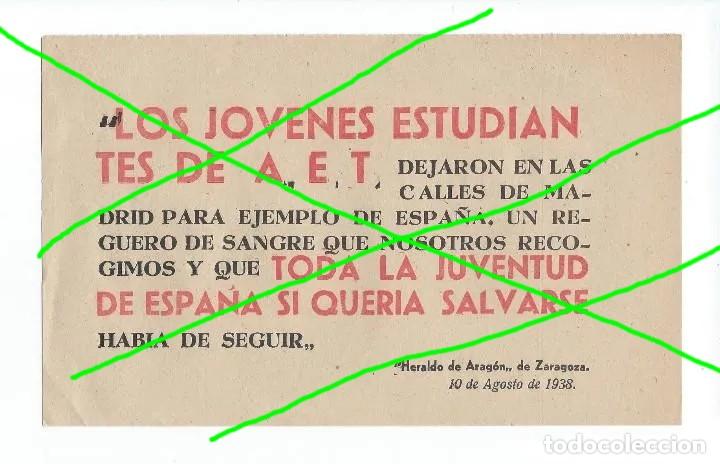 Militaria: AGRUPACI&Oacute;N ESCOLAR TRADICIONALISTA. A.E.T. 10 DE AGOSTO DE 1938.