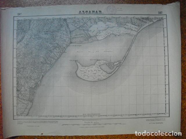 Militaria: GUERRA CIVIL MAPA DEL EJCTO. NACIONAL DE ALCANAR SEZIONE TOPOCARTOGR&Aacute;FICA DEL C.T.V.