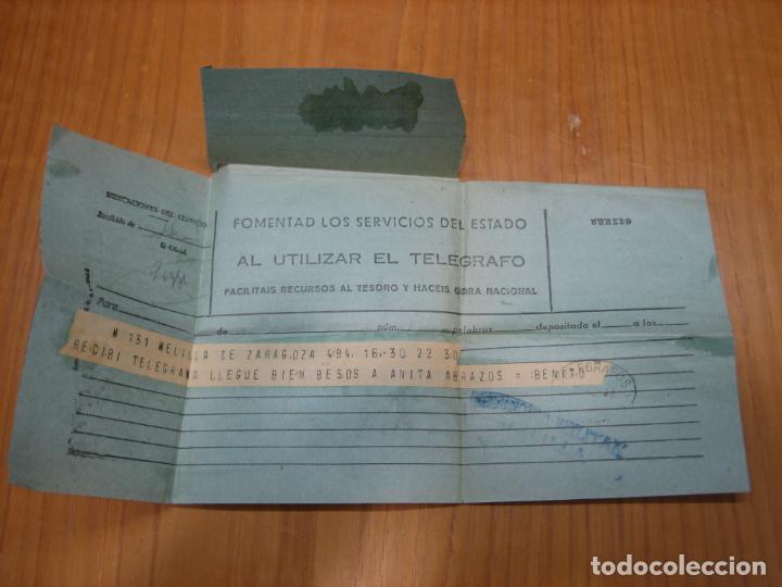 Military Antiques: Telegrama  guerra civil espa&ntilde;ola. Censura militar .Melilla 1938