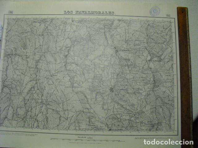 Military Antiques: MAPA DE LOS NAVALMORALES 1:50000 SELLO DEL CUARTEL GENERAL DEL GENERAL&Iacute;SIMO