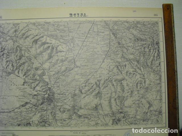 Military Antiques: MAPA DE ECIJA DEL EJERCITO NACIONAL E 1:50000 SELLO DEL CUARTEL GENERAL DEL GENERAL&Iacute;SIMO