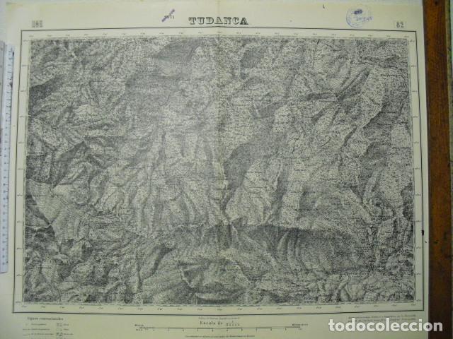 Militaria: MAPA DE TUDANCA 1:50000 SELLO DEL CUARTEL GENERAL DEL GENERAL&Iacute;SIMO