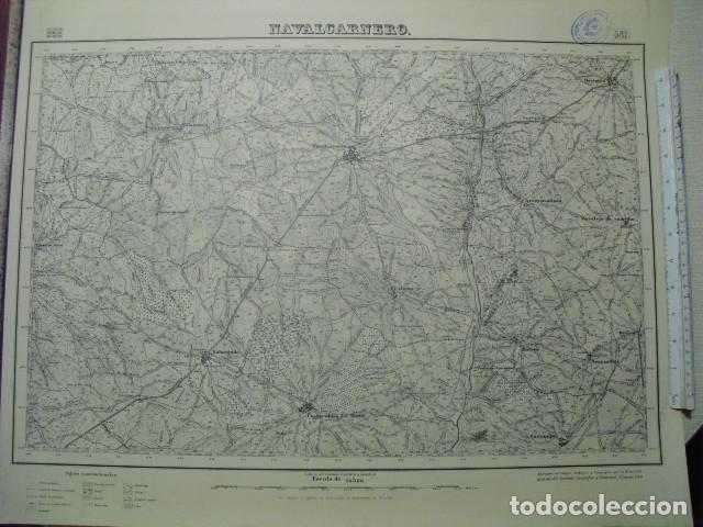 Militaria: GUERRA CIVIL MAPA DE NAVALCARNERO EJERCITO NACIONAL 1:50000