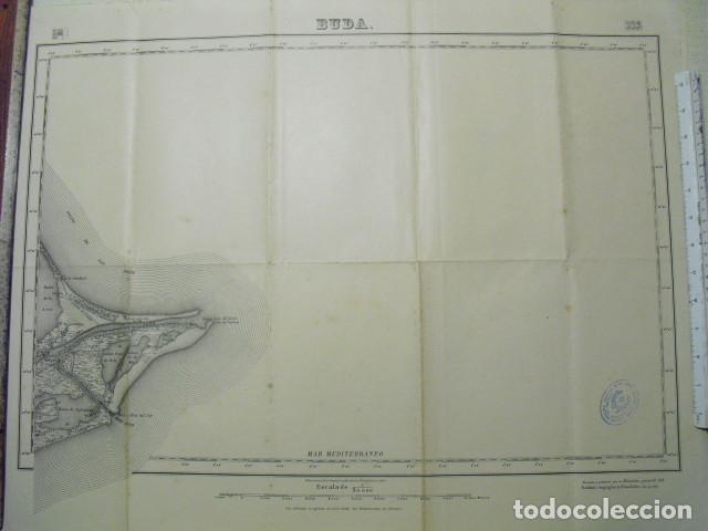 MAPA DE BUDA EJERCITO NACIONAL E 1:50000 SELLO DEL CUARTEL GENERAL DEL GENERAL&Iacute;SIMO