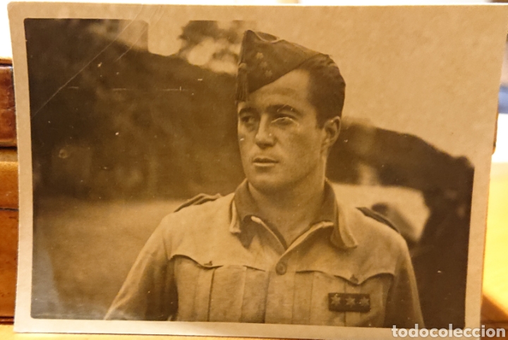 Militaria: Guerra civil espa&ntilde;ola, foto de capit&aacute;n, original