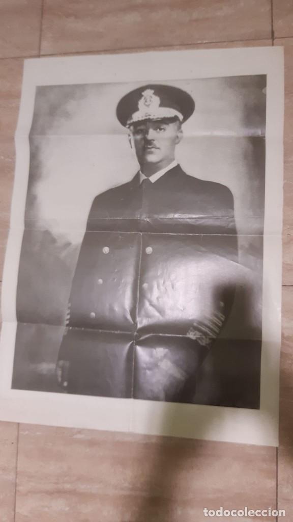 Militaria: POSTER ANTIGUO CON FOTOGRAFIA DE FRANCISCO FRANCO ALGO DESCONICIDA DE 70 X 50