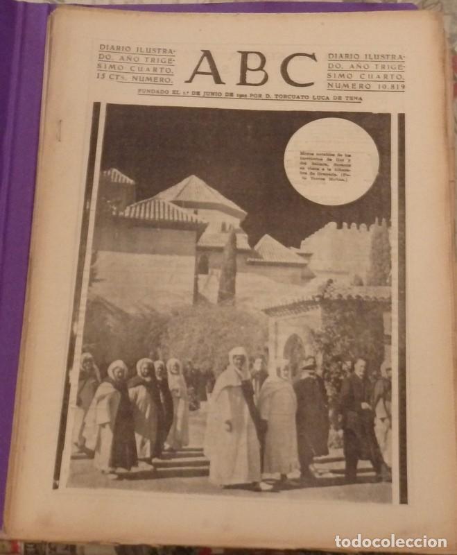 Militaria: ABC 2 DE FEBRERO DE 1938, SEVILLA,32 PAGINAS, PORTADA ALHAMBRA, GRANADA, INTERIOR QUEIPO, FASCIO,ETC